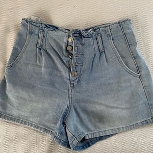 American Eagle paper bag shorts